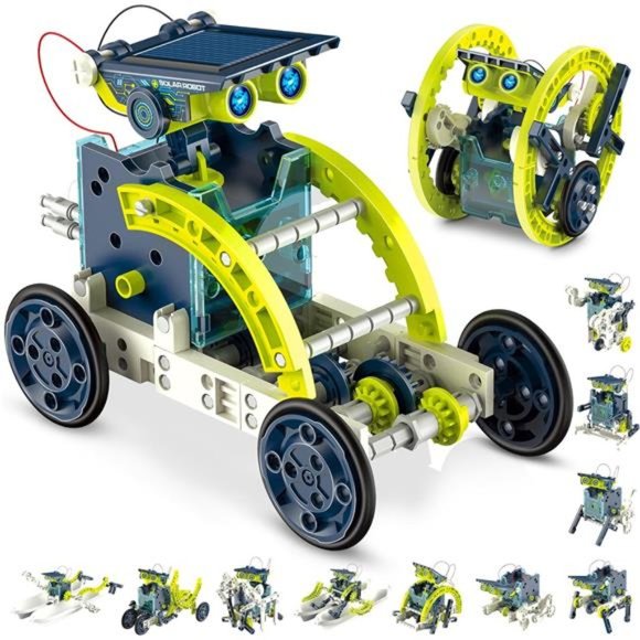 12-in-1 STEM Solar Robot Kit - STEM Projects for Kids Ages 8-12, Learning Kits - Picture 1 of 6